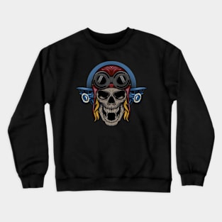 Skull Pilot Crewneck Sweatshirt